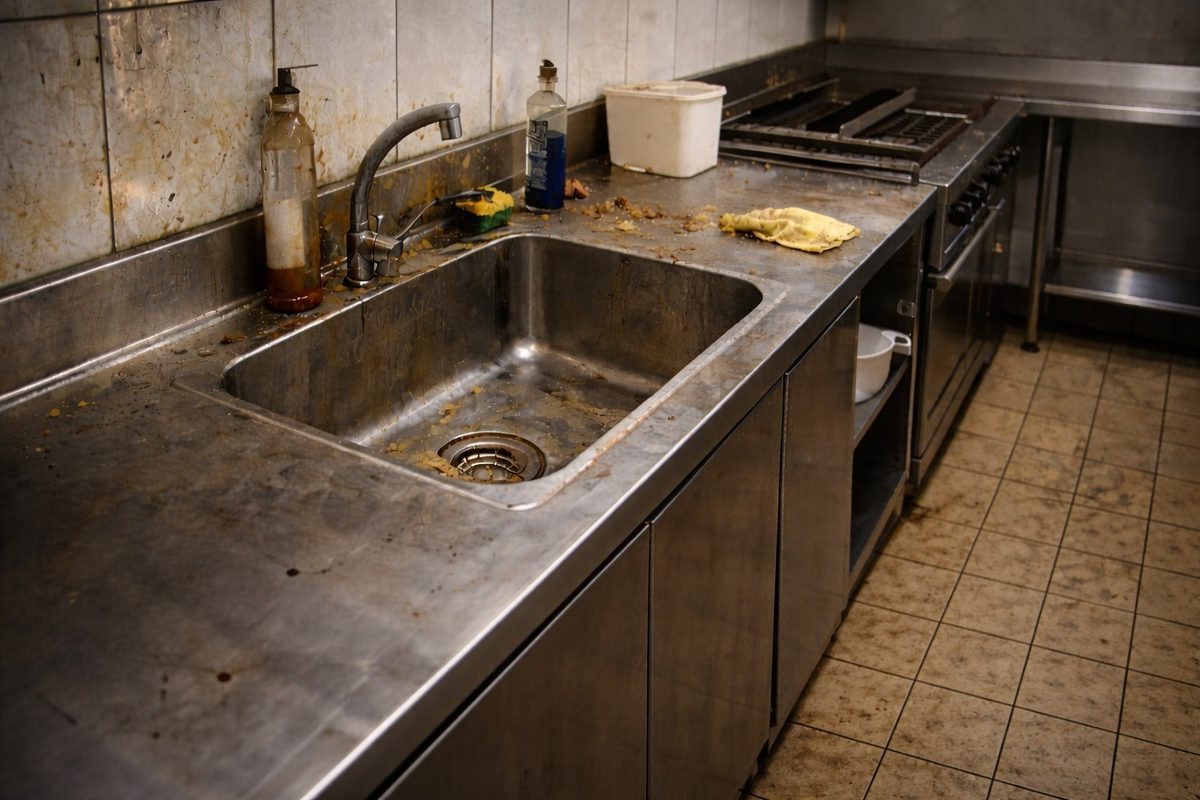 Vieze keuken voor dieptereiniging door Vital Care